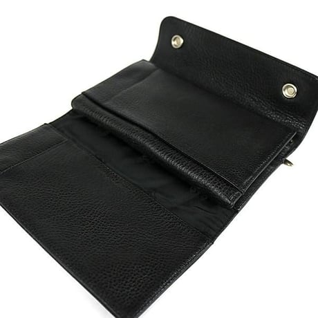 Chrome Hearts Wave Wallet Cross Button Tri-Fold Wallet   #101610