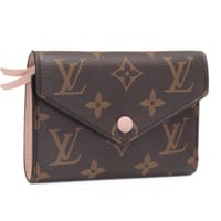 Louis Vuitton Victorine Wallet Monogram Canvas Rose Ballerine M62360 #75235
