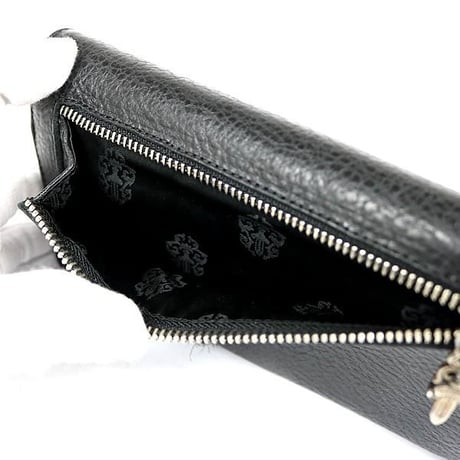 Chrome Hearts Wave Wallet Cross Button Tri-Fold Wallet   #101610