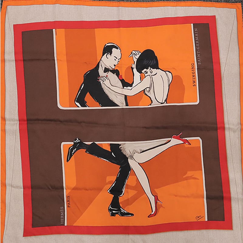 HERMES Carre 70 Silk 100% Scarf Stole 