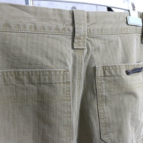 Chrome Hearts Herringbone Carpenter Pants Beige #31167