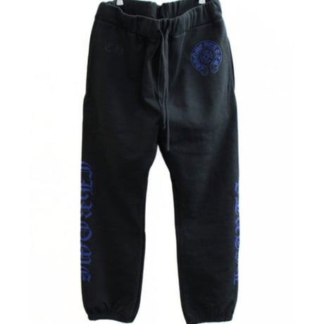 Chrome Hearts Horseshoe Logo Sweatpants Black/Blue #30531