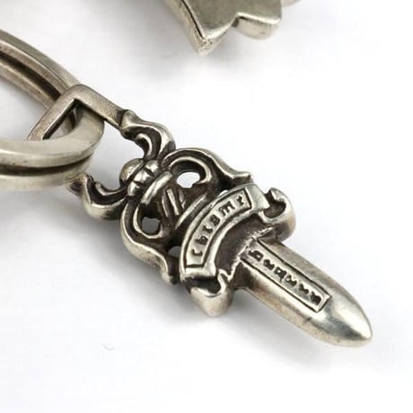 Chrome Hearts Large Cross Split Dagger Keyring #103600