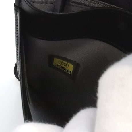 CHANEL Camellia Makeup Palette Flap Wallet Patent Leather Black #19156