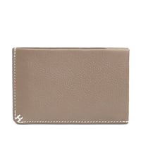 HERMES H Sellier Card Holder Evercolor Leather Etoupe #18813