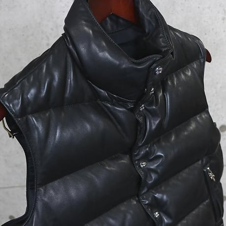 Chrome Hearts STIFF Leather Vest #30356