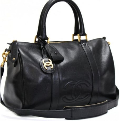 CHANEL Timeless CC Duffle Bag Cavir Black #75117