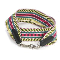 HERMES Bandouliere Sangles Caval Shoulder Strap Canvas Multicolor ＃19381