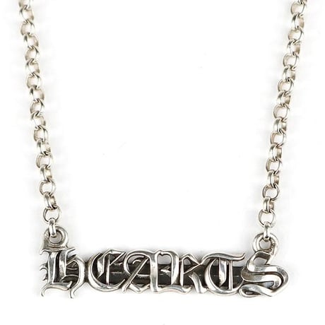 Chrome Hearts Letter Necklace "HEARTS" Roll Chain 18 inches #31256