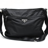 PRADA Shoulder Bag Nylon Black ＃74973
