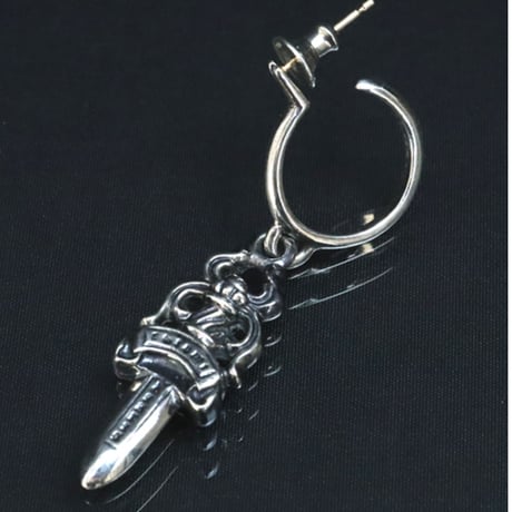 Chrome Hearts No5 Dagger Hoop Earring #17839 |