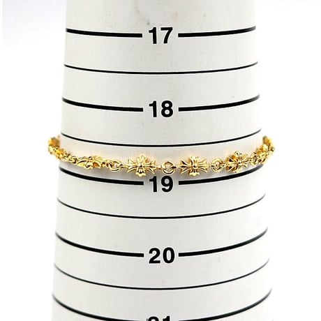 【￥2,199,900】CHROME HEARTS 22K Tiny E CH Plus Bracelet 13 Links #31354
