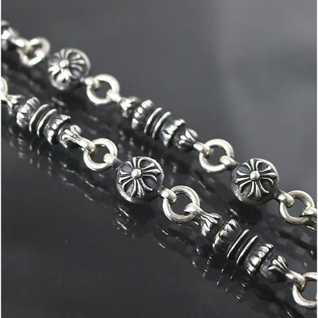 Chrome Hearts 2-Clip Barrel Crossball Wallet Chain Long  #103134