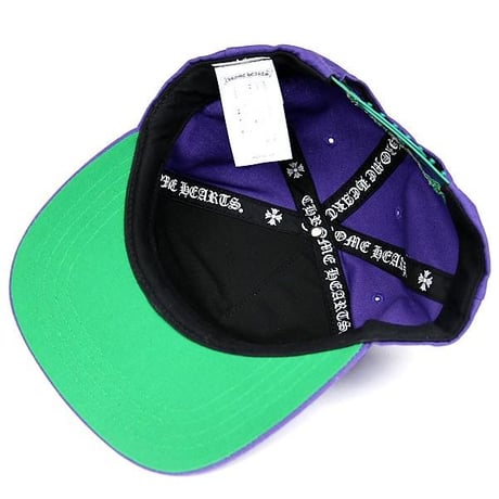 Chrome Hearts CH Logo Embroidery Baseball Cap Purple/Green #30339