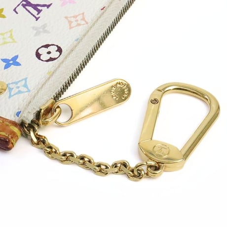 Louis Vuitton x Murakami Pochette Cles Key Pouch Monogram Multicolor White M92655 #19356