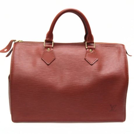 Louis Vuitton Speedy 30 Handbag Epi Leather Brown M43003 #75263
