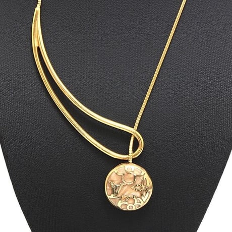 Louis Vuitton Vintage Celeste Rose Pendant Necklace