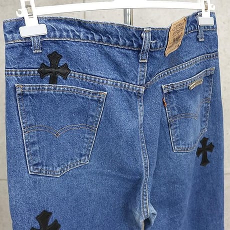 【￥2,999,900】 Chrome Hearts Levis 517 Cross Patched Denim Pants #31087