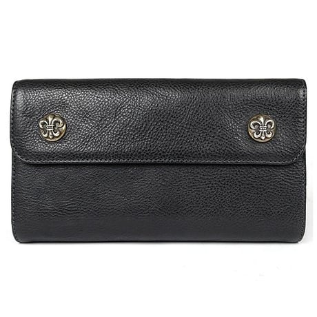 Chrome Hearts Brand-New BS Fleur Button Wave Wallet #30201