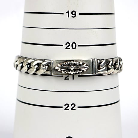 CHROME HEARTS Baby Classic Floral Cross ID Bracelet 24 Links #31439