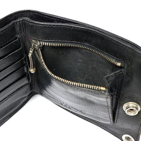 Chrome Hearts 1-Snap Wallet Bifold Wallet Cross Button #103186
