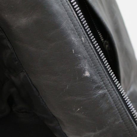 Rick Owens 25SS BAUHAUS FLIGHT Bomber Jacket Leather Black ＃30512