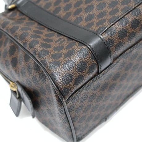 CELINE Bowling Bag Macadam Canvas Black #74694