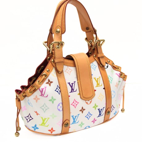 Louis Vuitton x Murakami Theda PM Handbag Monogram Multicolor White M92348 #75116