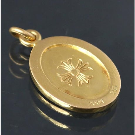 Chrome Hearts 22K Oval Angel Medal Pendant  #101588