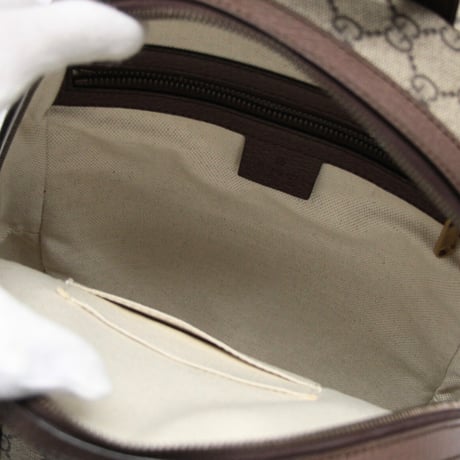 GUCCI Small Ophidia Backpack GG Supreme Canvas Leather Beige #73285