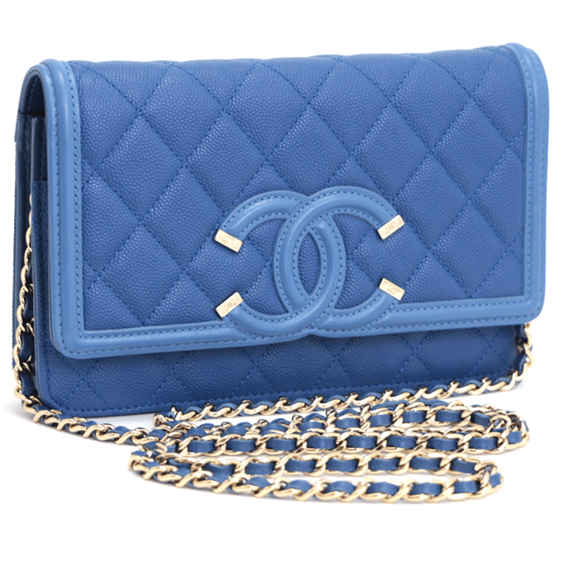 CHANEL Wallet on Chain Filigree CC Mark Quilted