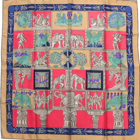 HERMES Carre 90 Silk 100% Scarf Stole ”TORANA" #74428