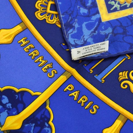 HERMES Carre 90 Silk 100% Scarf Stole "CARPE DIEM" #75194