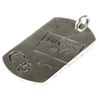 Chrome Hearts Aoyama 20th Anniversary Limited Edition Large Dog Tag Pendant #103584