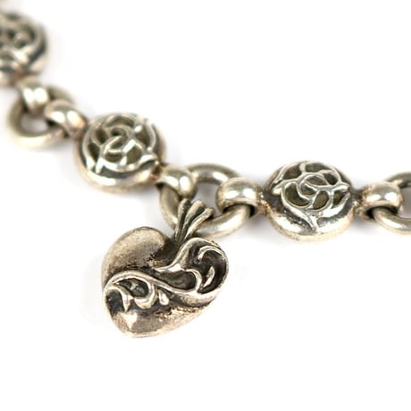 Chrome Hearts #1 Floral Ball With Heart charm Bracelet #31413