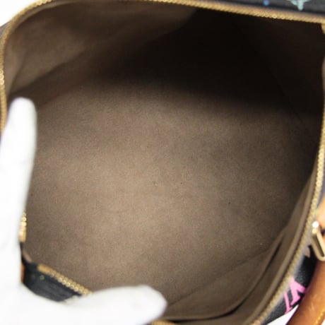 Louis Vuitton x Murakami Speedy 30 Handbag Monogram Multicolor Black M92642 #72898