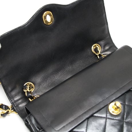 CHANEL Paris Limited Edition Small Double Flap Bag Quilted Lambskin Black #75027