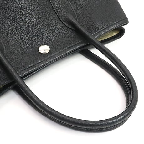 HERMES Garden Party TPM Tote Bag Negonda Leather Black ＃18544