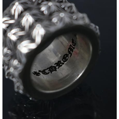 Chrome Hearts Triple Beat Punk Ring #103053