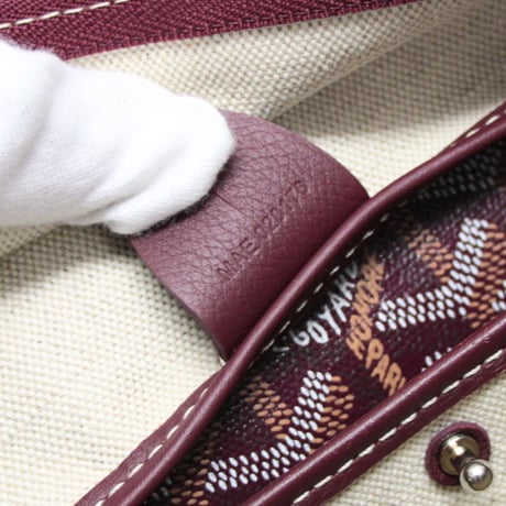 GOYARD Artois PM Tote Bag Goyardine Coated Canvas Bordeaux #75065