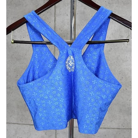 Chrome Hearts CH Plus Pattern Tank Top Blue #101408