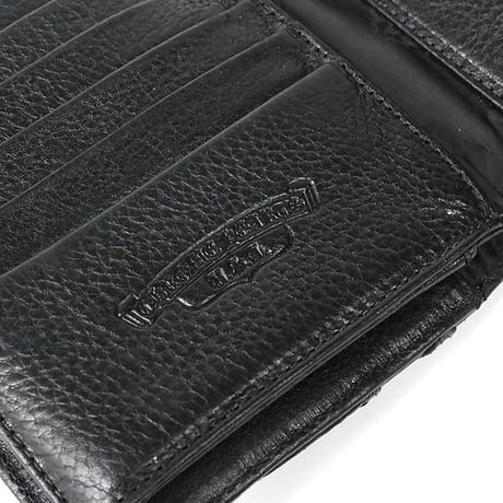 【￥2,999,900】 Chrome Hearts Cemetery Cross Patch Wave Leather Wallet #103110