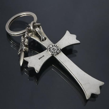 Chrome Hearts Large Cross With Dagger Key Ring #31269