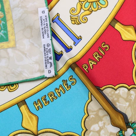 HERMES Carre 90 Silk 100% Scarf Stole "CARPE DIEM" #74722