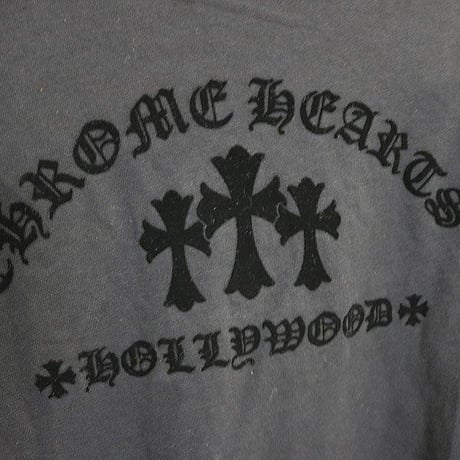 Chrome Hearts Brand-New 3 Cemeteries CH Logo Long-Sleeve T-Shirt # 30752
