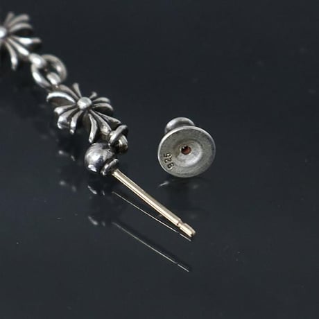 Chrome Hearts Tiny E CH Plus 3-Drop Earrings #103267
