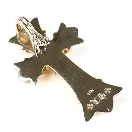 【￥4,799,900】 CHROME HEARTS 22K/18K Two-Tone Small Double CH Cross Pendant  #103633