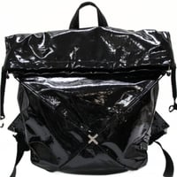 BOTTEGA VENETA Tent Truck Backpack Patent Leather Black #74388