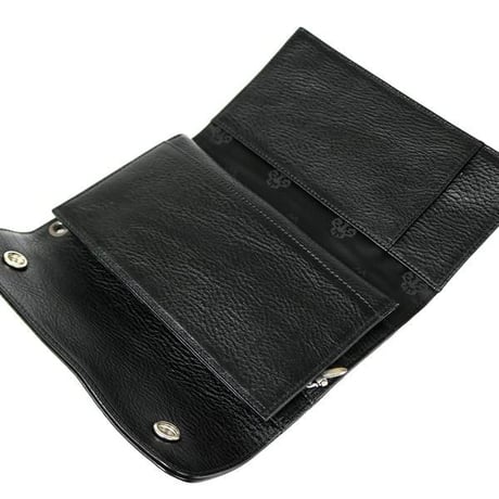 Chrome Hearts Brand-New Cross Button Wave Wallet #31238