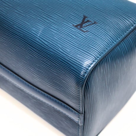 Louis Vuitton Speedy 25 Handbag Epi Leather Blue M43015 #74133